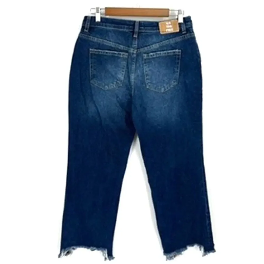 Free People We The Free Jeans Maggie Mid Rise Straight Leg 29